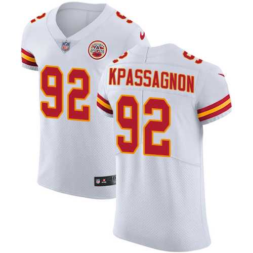 Nike Kansas City Chiefs #92 Tanoh Kpassagnon White Men's Stitched NFL Vapor Untouchable Elite Jersey