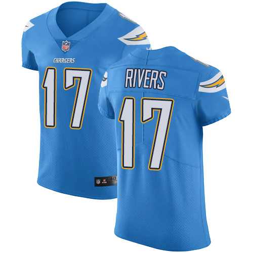 Nike Los Angeles Chargers #17 Philip Rivers Electric Blue Alternate Men's Stitched NFL Vapor Untouchable Elite Jersey