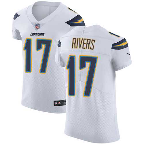 Nike Los Angeles Chargers #17 Philip Rivers White Men's Stitched NFL Vapor Untouchable Elite Jersey