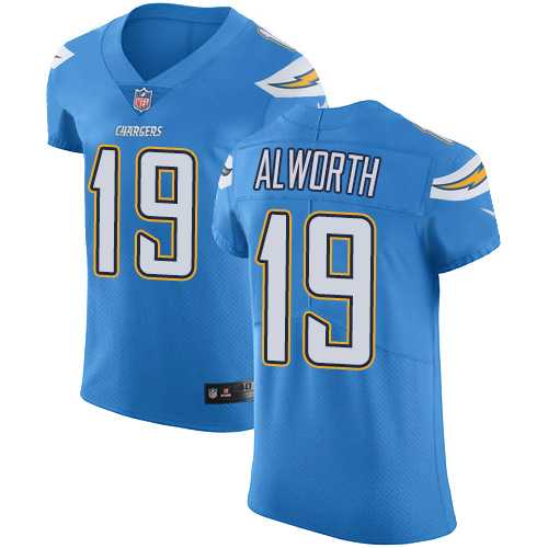 Nike Los Angeles Chargers #19 Lance Alworth Electric Blue Alternate Men's Stitched NFL Vapor Untouchable Elite Jersey