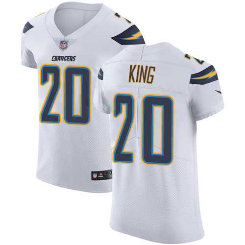Nike Los Angeles Chargers #20 Desmond King White Men's Stitched NFL Vapor Untouchable Elite Jersey
