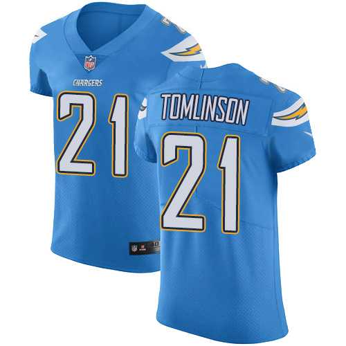 Nike Los Angeles Chargers #21 LaDainian Tomlinson Electric Blue Alternate Men's Stitched NFL Vapor Untouchable Elite Jersey
