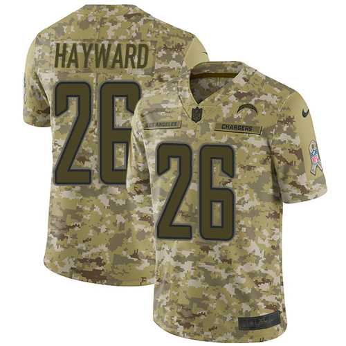 Nike Los Angeles Chargers #26 Casey Hayward Camo Men's Stitched NFL Limited 2018 Salute To Service Jersey