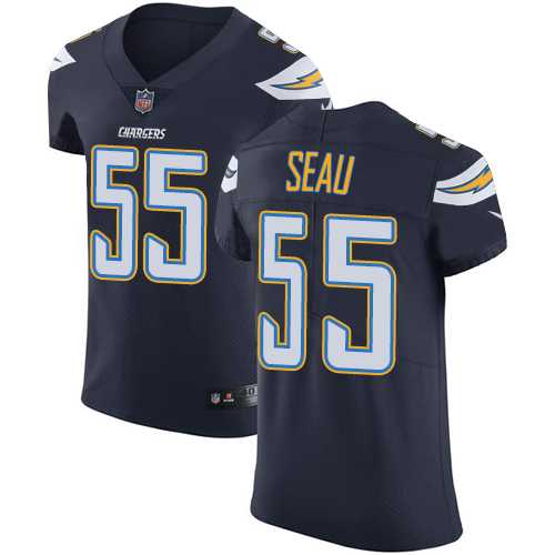 Nike Los Angeles Chargers #55 Junior Seau Navy Blue Team Color Men's Stitched NFL Vapor Untouchable Elite Jersey