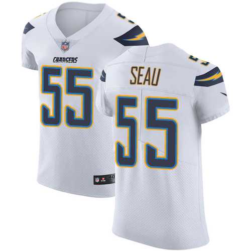 Nike Los Angeles Chargers #55 Junior Seau White Men's Stitched NFL Vapor Untouchable Elite Jersey