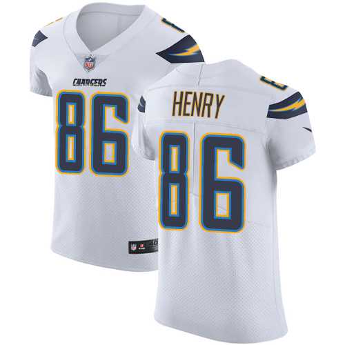 Nike Los Angeles Chargers #86 Hunter Henry White Men's Stitched NFL Vapor Untouchable Elite Jersey