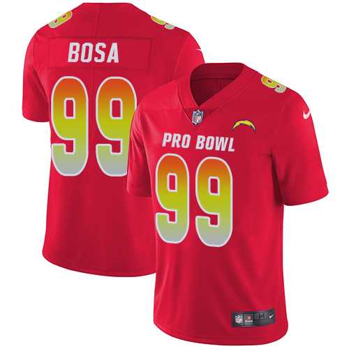 Nike Los Angeles Chargers #99 Joey Bosa Red Men's Stitched NFL Limited AFC 2018 Pro Bowl Jersey