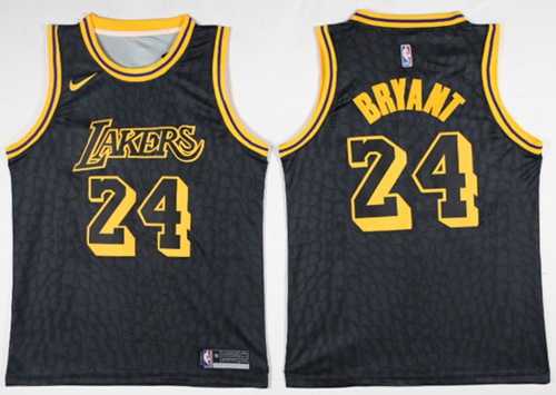 Nike Los Angeles Lakers #24 Kobe Bryant Black NBA Swingman City Edition Jersey