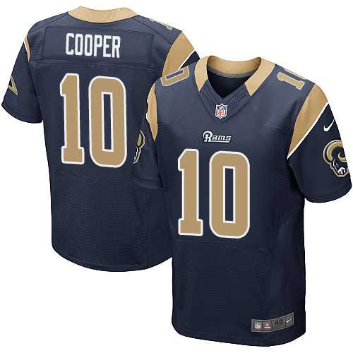 Nike Los Angeles Rams #10 Pharoh Cooper Navy Blue Team Color Men's Stitched NFL Elite Jersey