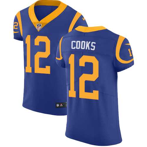 Nike Los Angeles Rams #12 Brandin Cooks Royal Blue Alternate Men's Stitched NFL Vapor Untouchable Elite Jersey