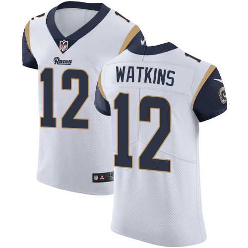 Nike Los Angeles Rams #12 Sammy Watkins White Men's Stitched NFL Vapor Untouchable Elite Jersey