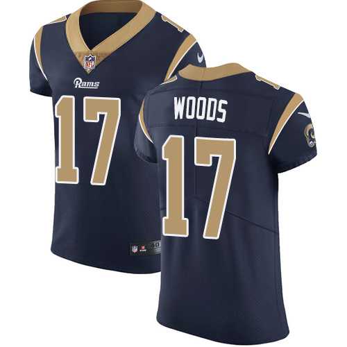 Nike Los Angeles Rams #17 Robert Woods Navy Blue Team Color Men's Stitched NFL Vapor Untouchable Elite Jersey