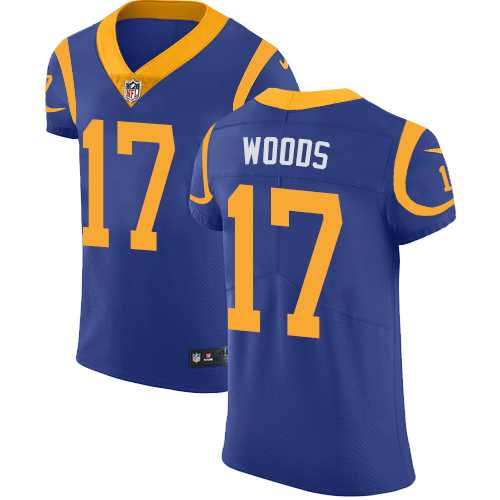 Nike Los Angeles Rams #17 Robert Woods Royal Blue Alternate Men's Stitched NFL Vapor Untouchable Elite Jersey