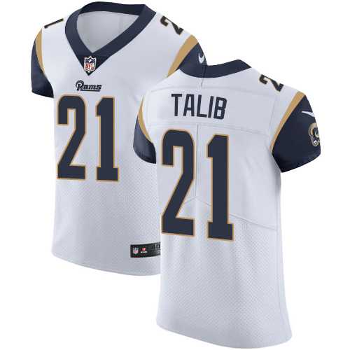 Nike Los Angeles Rams #21 Aqib Talib White Men's Stitched NFL Vapor Untouchable Elite Jersey