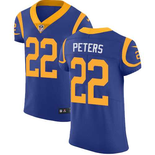 Nike Los Angeles Rams #22 Marcus Peters Royal Blue Alternate Men's Stitched NFL Vapor Untouchable Elite Jersey