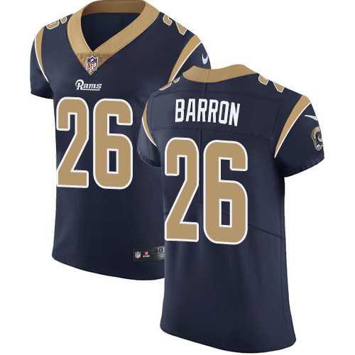 Nike Los Angeles Rams #26 Mark Barron Navy Blue Team Color Men's Stitched NFL Vapor Untouchable Elite Jersey