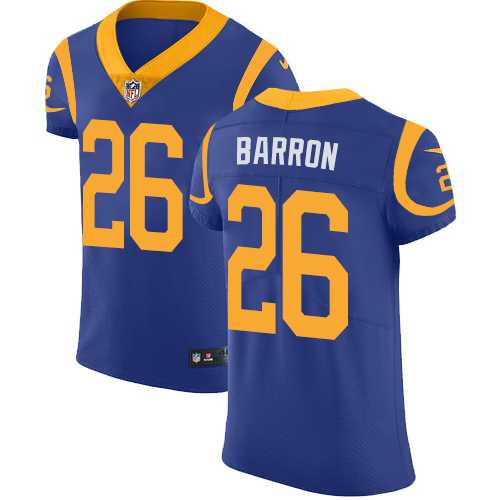Nike Los Angeles Rams #26 Mark Barron Royal Blue Alternate Men's Stitched NFL Vapor Untouchable Elite Jersey