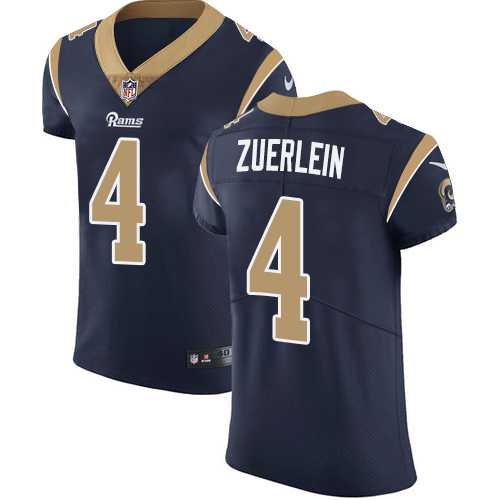 Nike Los Angeles Rams #4 Greg Zuerlein Navy Blue Team Color Men's Stitched NFL Vapor Untouchable Elite Jersey