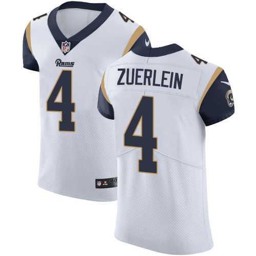 Nike Los Angeles Rams #4 Greg Zuerlein White Men's Stitched NFL Vapor Untouchable Elite Jersey