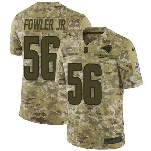 Nike Los Angeles Rams #56 Dante Fowler Jr Camo Men's Stitched NFL Limited 2018 Salute To Service Jersey