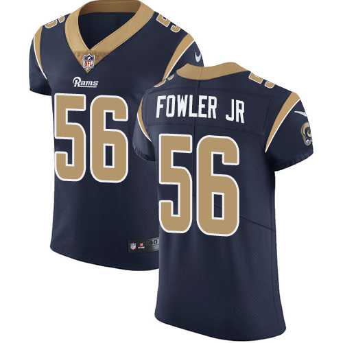 Nike Los Angeles Rams #56 Dante Fowler Jr Navy Blue Team Color Men's Stitched NFL Vapor Untouchable Elite Jersey