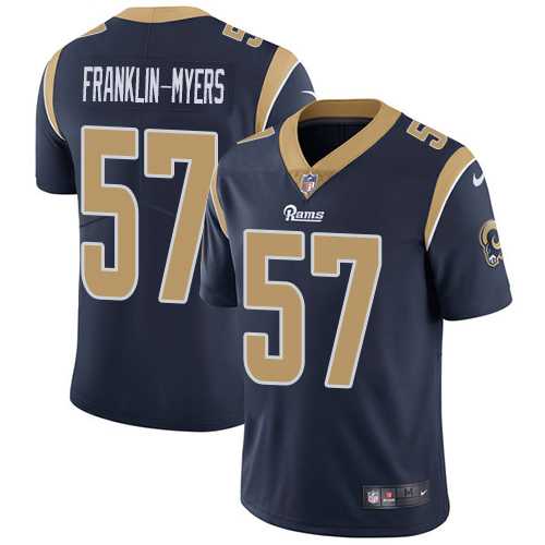 Nike Los Angeles Rams #57 John Franklin-Myers Navy Blue Team Color Men's Stitched NFL Vapor Untouchable Limited Jersey Nike Los Angeles Rams #57 John Franklin-Myers Navy Blue Team Color Men's Stitched NFL Vapor Untouchable Limited Jersey