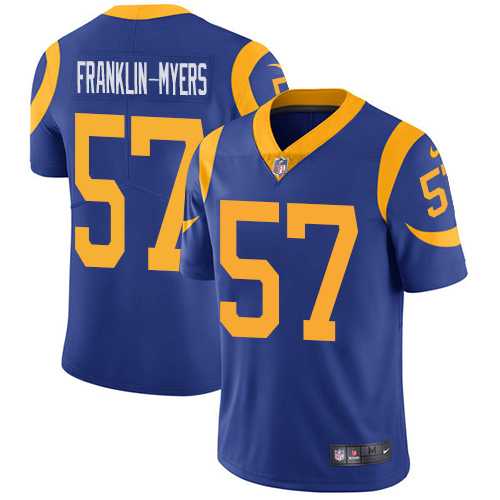 Nike Los Angeles Rams #57 John Franklin-Myers Royal Blue Alternate Men's Stitched NFL Vapor Untouchable Limited Jersey