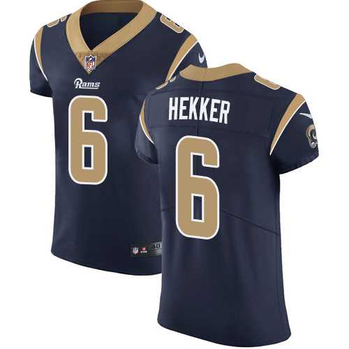 Nike Los Angeles Rams #6 Johnny Hekker Navy Blue Team Color Men's Stitched NFL Vapor Untouchable Elite Jersey