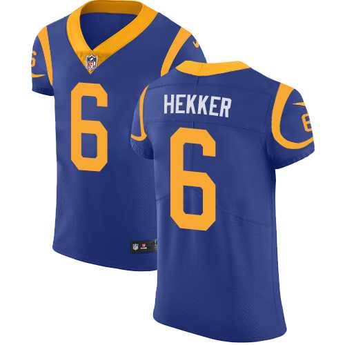 Nike Los Angeles Rams #6 Johnny Hekker Royal Blue Alternate Men's Stitched NFL Vapor Untouchable Elite Jersey