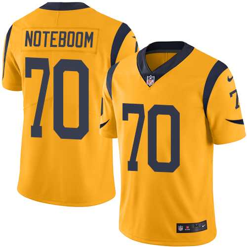 Nike Los Angeles Rams #70 Joseph Noteboom Gold Men's Stitched NFL Limited Rush Jersey