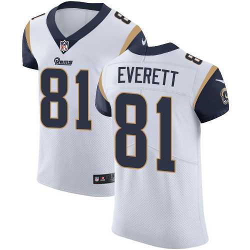 Nike Los Angeles Rams #81 Gerald Everett White Men's Stitched NFL Vapor Untouchable Elite Jersey