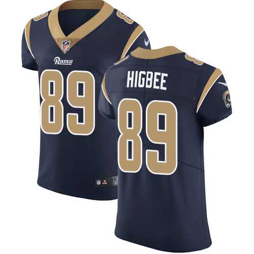 Nike Los Angeles Rams #89 Tyler Higbee Navy Blue Team Color Men's Stitched NFL Vapor Untouchable Elite Jersey