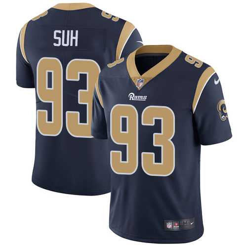 Nike Los Angeles Rams #93 Ndamukong Suh Navy Blue Team Color Men's Stitched NFL Vapor Untouchable Limited Jersey