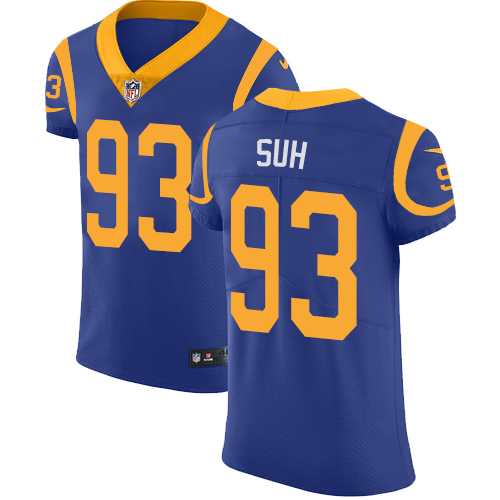 Nike Los Angeles Rams #93 Ndamukong Suh Royal Blue Alternate Men's Stitched NFL Vapor Untouchable Elite Jersey