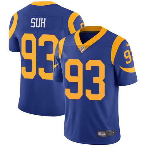 Nike Los Angeles Rams #93 Ndamukong Suh Royal Blue Alternate Men's Stitched NFL Vapor Untouchable Limited Jersey