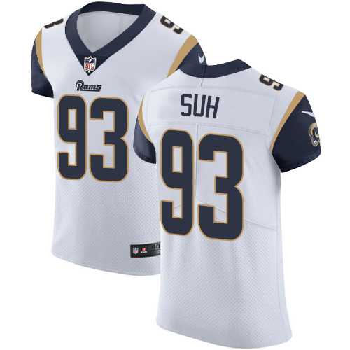 Nike Los Angeles Rams #93 Ndamukong Suh White Men's Stitched NFL Vapor Untouchable Elite Jersey