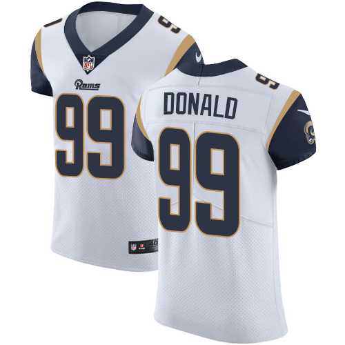 Nike Los Angeles Rams #99 Aaron Donald White Men's Stitched NFL Vapor Untouchable Elite Jersey
