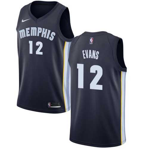 Nike Memphis Grizzlies #12 Tyreke Evans Navy Blue NBA Swingman Icon Edition Jersey