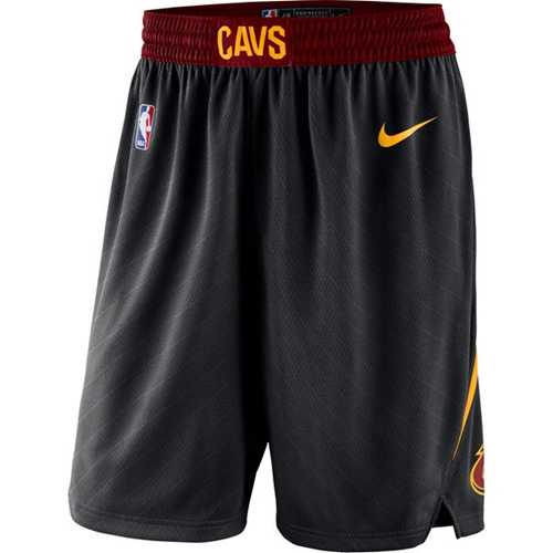 Nike Men's Cleveland Cavaliers Black Swingman Basketball Shorts