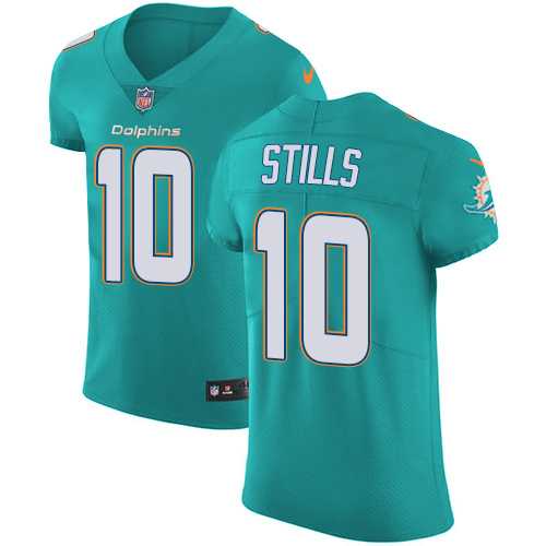 Nike Miami Dolphins #10 Kenny Stills Aqua Green Team Color Men's Stitched NFL Vapor Untouchable Elite Jersey