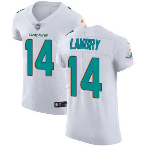 Nike Miami Dolphins #14 Jarvis Landry White Men's Stitched NFL Vapor Untouchable Elite Jersey