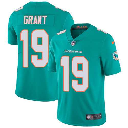 Nike Miami Dolphins #19 Jakeem Grant Aqua Green Team Color Men's Stitched NFL Vapor Untouchable Limited Jersey Nike Miami Dolphins #19 Jakeem Grant Aqua Green Team Color Men's Stitched NFL Vapor Untouchable Limited Jersey