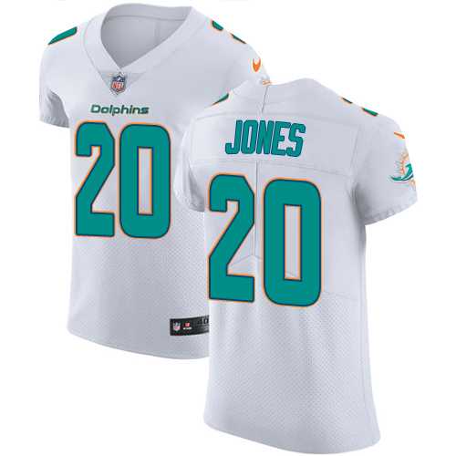 Nike Miami Dolphins #20 Reshad Jones White Men's Stitched NFL Vapor Untouchable Elite Jersey