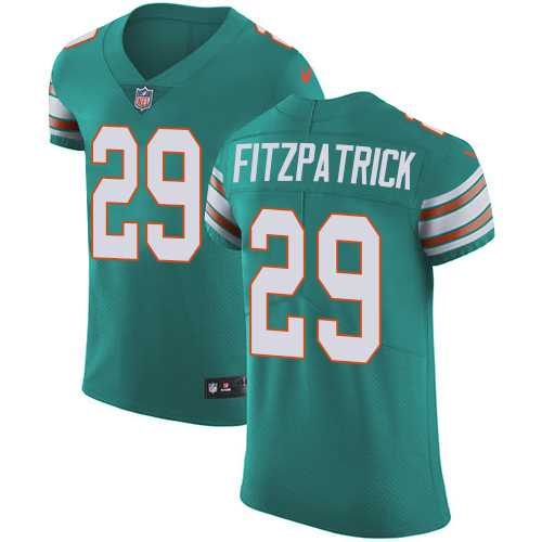 Nike Miami Dolphins #29 Minkah Fitzpatrick Aqua Green Alternate Men's Stitched NFL Vapor Untouchable Elite Jersey
