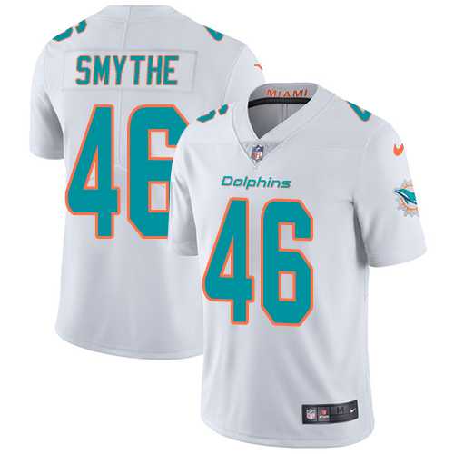 Nike Miami Dolphins #46 Durham Smythe White Men's Stitched NFL Vapor Untouchable Limited Jersey Nike Miami Dolphins #46 Durham Smythe White Men's Stitched NFL Vapor Untouchable Limited Jersey