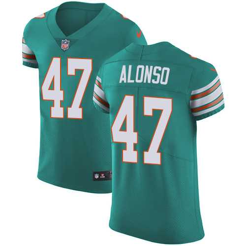 Nike Miami Dolphins #47 Kiko Alonso Aqua Green Alternate Men's Stitched NFL Vapor Untouchable Elite Jersey