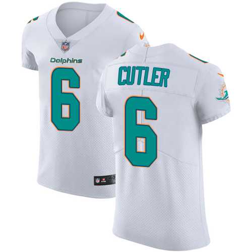 Nike Miami Dolphins #6 Jay Cutler White Men's Stitched NFL Vapor Untouchable Elite Jersey