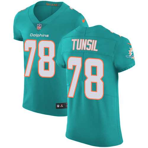 Nike Miami Dolphins #78 Laremy Tunsil Aqua Green Team Color Men's Stitched NFL Vapor Untouchable Elite Jersey