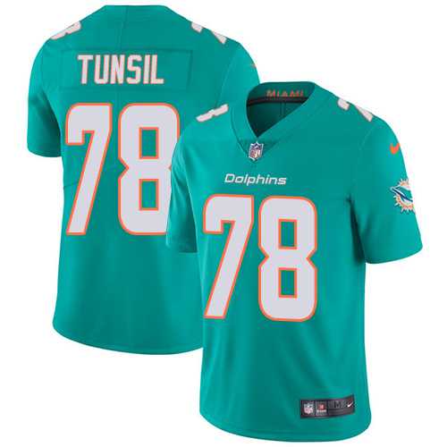 Nike Miami Dolphins #78 Laremy Tunsil Aqua Green Team Color Men's Stitched NFL Vapor Untouchable Limited Jersey