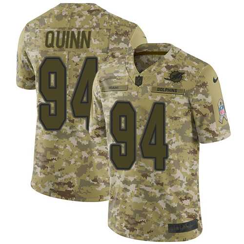 Nike Miami Dolphins #94 Robert Quinn Camo Men's Stitched NFL Limited 2018 Salute To Service Jersey